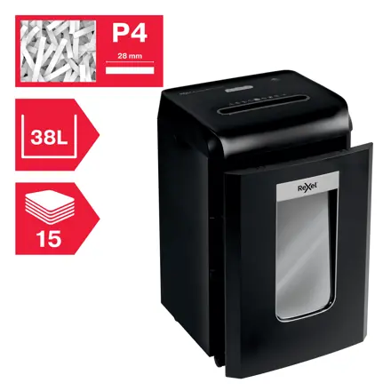 Rexel ProMax QS RSX1538 Cross Cut Paper Shredder P4