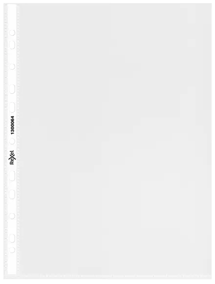 Rexel Quality Pocket A4 - Glass Clear. Pack 100