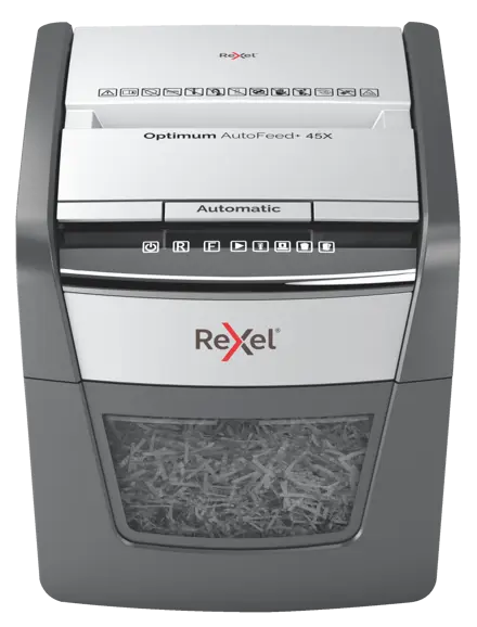 Rexel Optimum AutoFeed 45X Automatic Cross Cut Paper Shredder P4