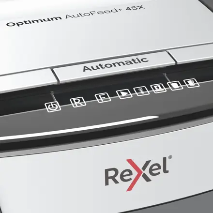 Rexel Optimum AutoFeed 45X Automatic Cross Cut Paper Shredder P4