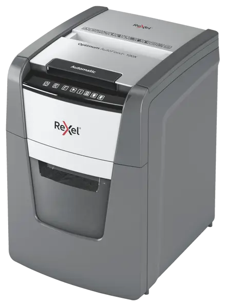 Rexel Optimum AutoFeed+ 100X Automatic Cross Cut Paper Shredder P4