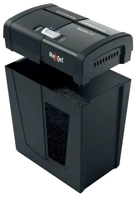 Rexel Secure X10 Cross Cut Paper Shredder P4