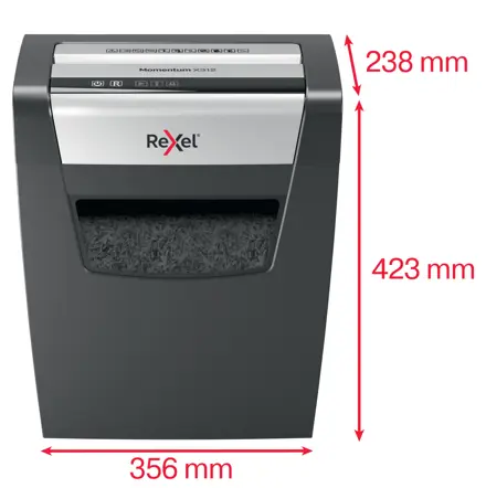 Rexel Momentum X312 Cross Cut Paper Shredder P3