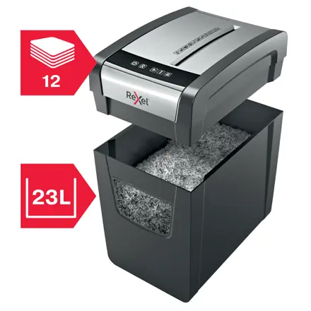 Rexel Momentum X312-SL Slimline Cross Cut Paper Shredder P4
