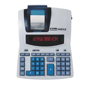 Rexel Ibico 1214X Taschenrechner Mit Drucker – 12-stellig, LCD, Netz- Oder Batteriebetrieben