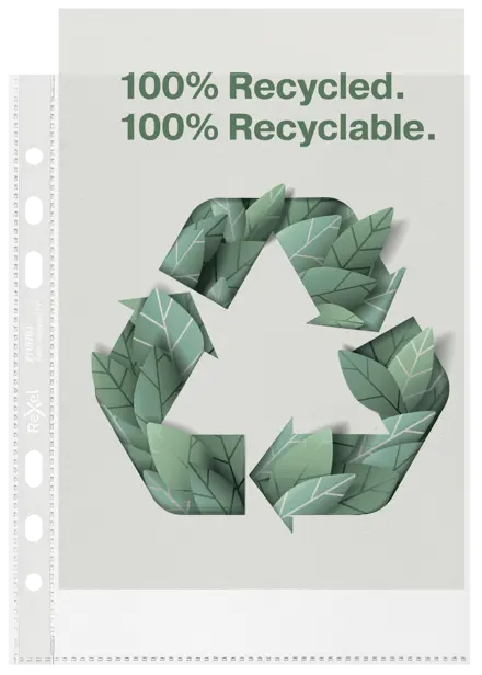 Rexel 100% Recycled A5 Punched Pocket