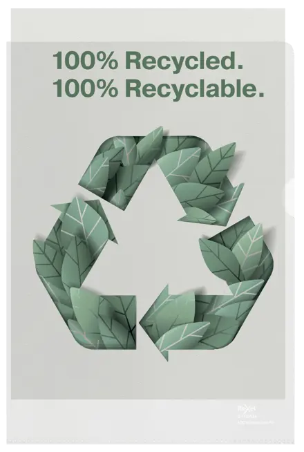 Rexel 100% Recycled Plastic Folder A4