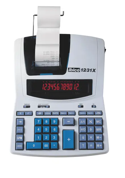 Printing Calculator Ibico 1231X Professional 12-digit