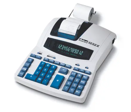Printing Calculator Ibico 1232X Professional 12-digit
