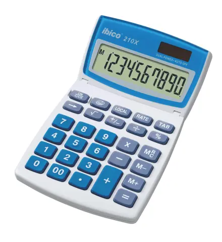 Desktop Calculator Ibico 210X 10-digit