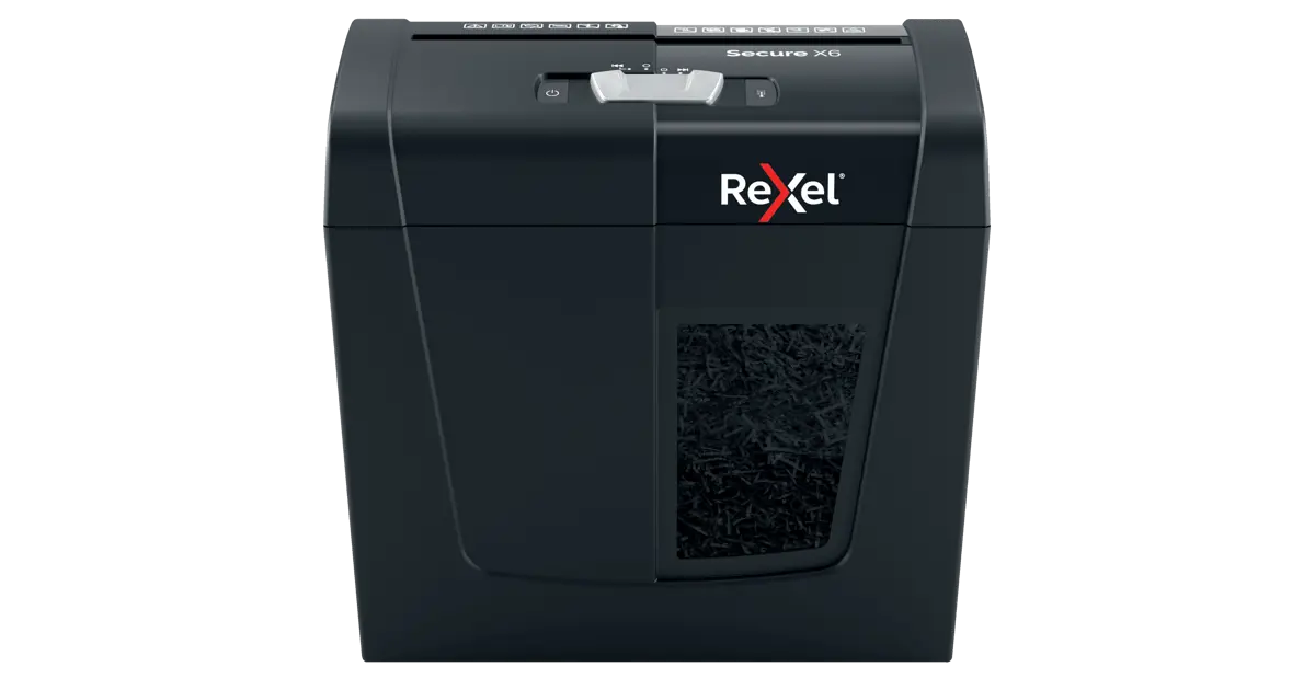Rexel REX623 ProMax QS – Distruggidocumenti P4, 6 Fogli, 23 Litri, Silenzioso, Con Garanzia 7 Anni