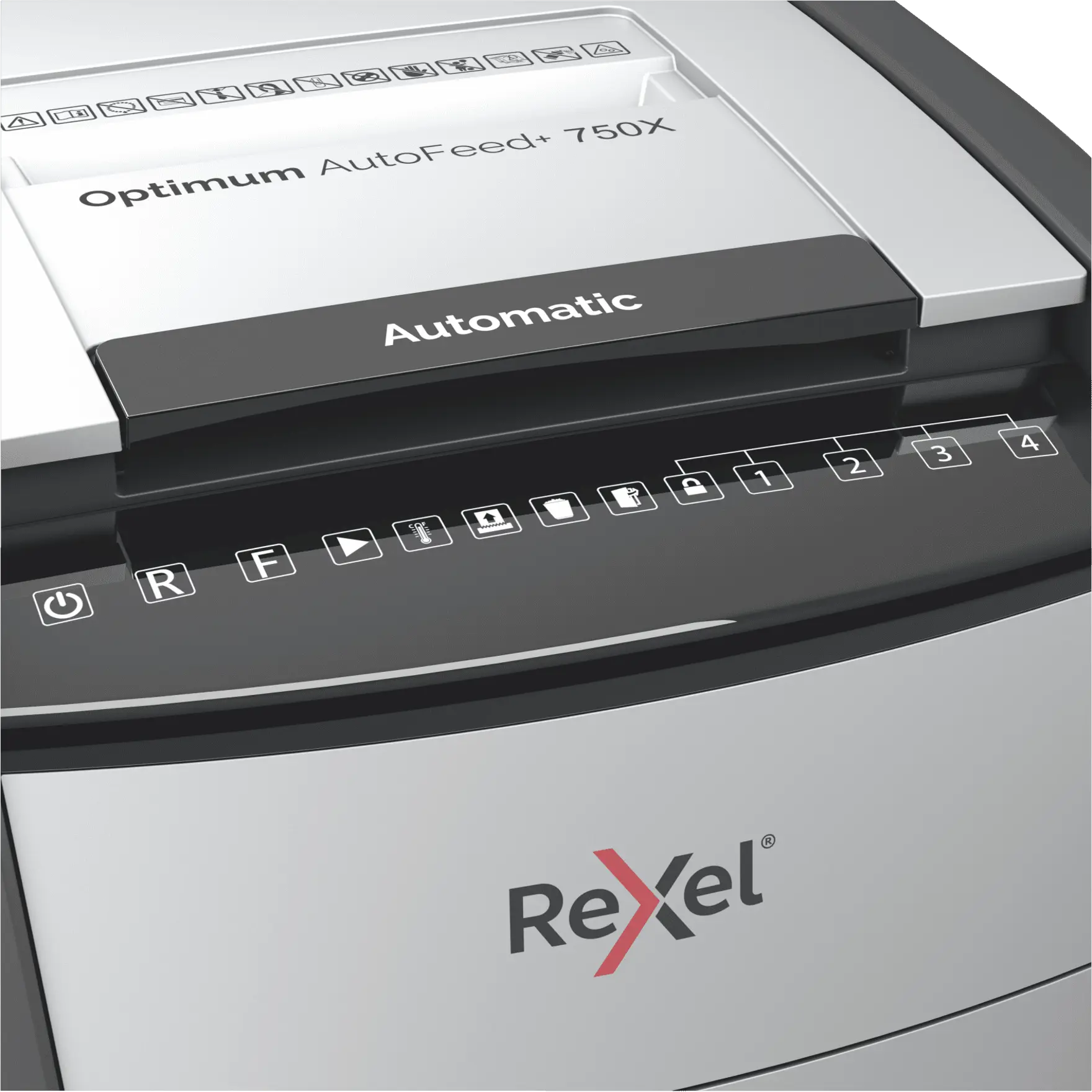 Rexel Optimum AutoFeed+ 750X Automatic Cross Cut Paper Shredder P4 REXEL