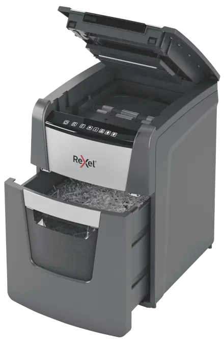 Rexel Optimum AutoFeed+ 100X Automatic Cross Cut Paper Shredder P4