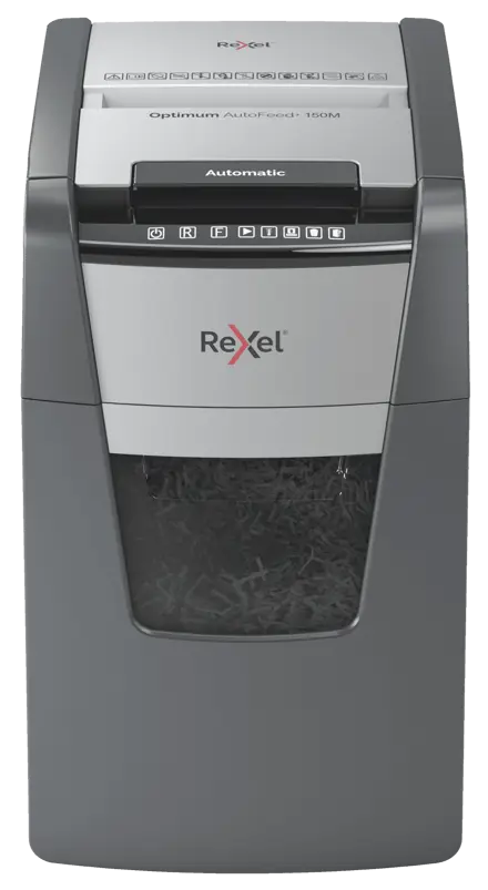 Rexel Optimum AutoFeed+ 150M Automatic Micro Cut Paper Shredder