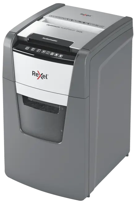 Rexel Optimum AutoFeed+ 150X Automatic Cross Cut Paper Shredder P4