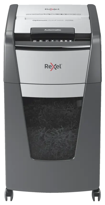 Rexel Optimum AutoFeed+ 225M Automatic Micro Cut Paper Shredder P5