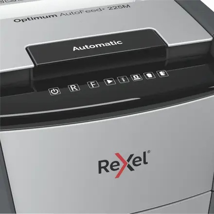 Rexel Optimum AutoFeed+ 225M Automatic Micro Cut Paper Shredder P5