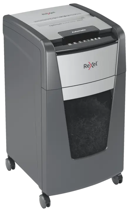 Rexel Optimum AutoFeed+ 225X Automatic Cross Cut Paper Shredder P4