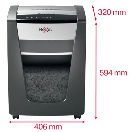 Rexel Momentum X420 Cross Cut Paper Shredder P4