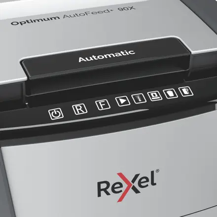 Rexel Optimum AutoFeed+ 90X Automatischer Aktenvernichter Partikelschnitt