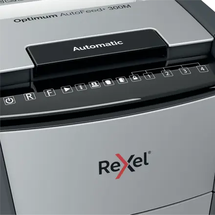 Rexel Optimum AutoFeed+ 300M Automatischer Aktenvernichter Mikroschnitt