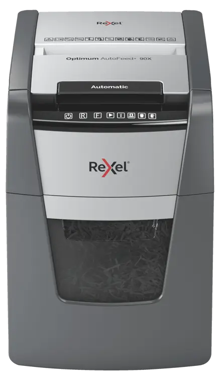 Rexel Optimum AutoFeed+ 90X Automatischer Aktenvernichter Partikelschnitt