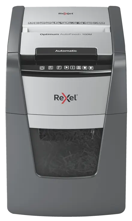 Rexel Optimum AutoFeed+ 100M Automatischer Aktenvernichter Mikroschnitt