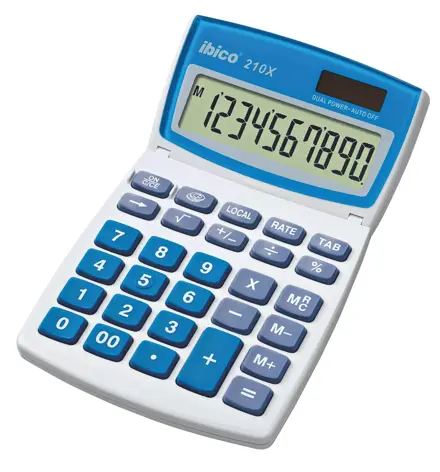 Desktop Calculator Ibico 210X 10-digit Blister Pack