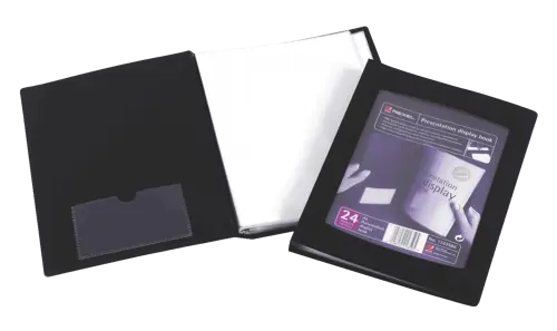 Rexel - Soft Touch Portalistino A4 a 36 Tasche Combo - Nero