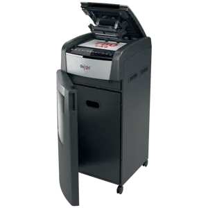 Distrugator documente automat REXEL OPTIMUM 750X, P4, cross-cut (confeti), 750 coli, cos 140l