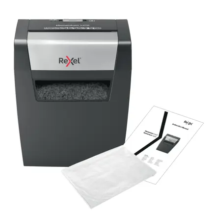 Rexel Momentum X406 Cross Cut Paper Shredder P4