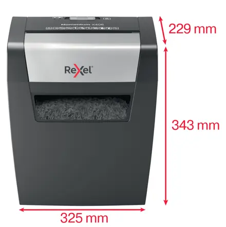 Rexel Momentum X406 Cross Cut Paper Shredder P4