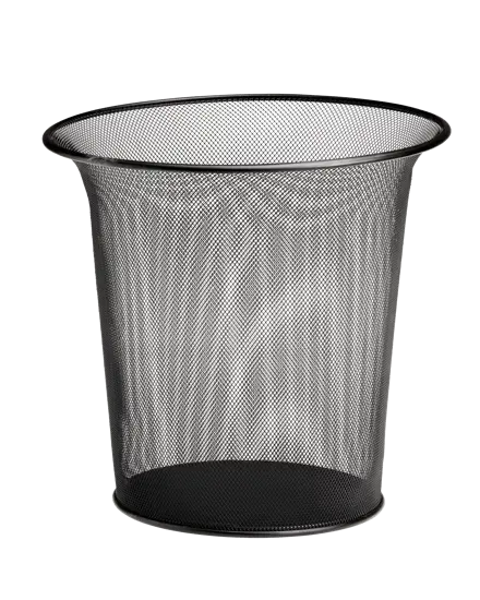 Rexel Wire Waste Bin Black