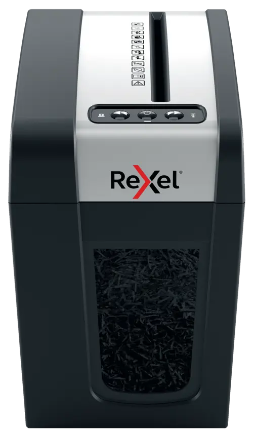 Rexel Secure MC6 Whisper-Shred™ Shredder, Micro Cut, 7-6 Sheets A4 (70-80 G/m²) Capacity, Security Level P5, 18L Waste Bin, Very Quiet & Compact, For Home, Black, 2020130EU - View #6