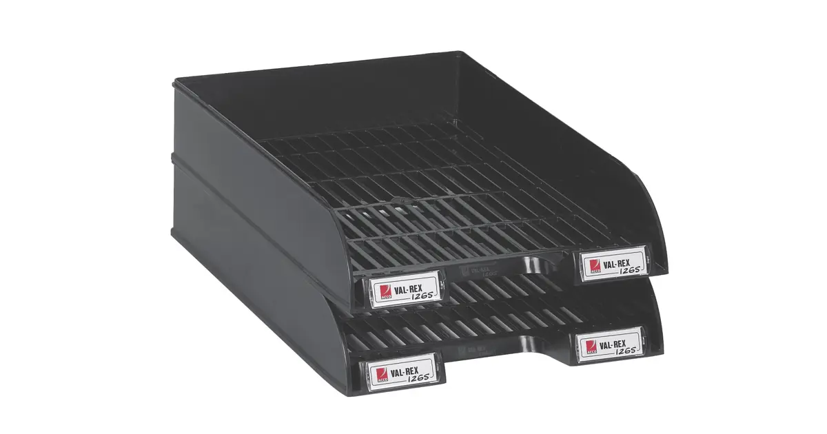 Vaschetta Portadocumenti Valrex - Antiurto, Impilabile E Graffiti Resistenti - Foto 3