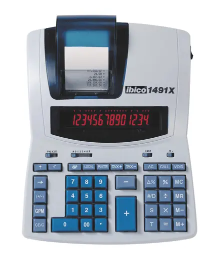 Ibico 1491X: Professioneller Tischrechner mit Druckfunktion