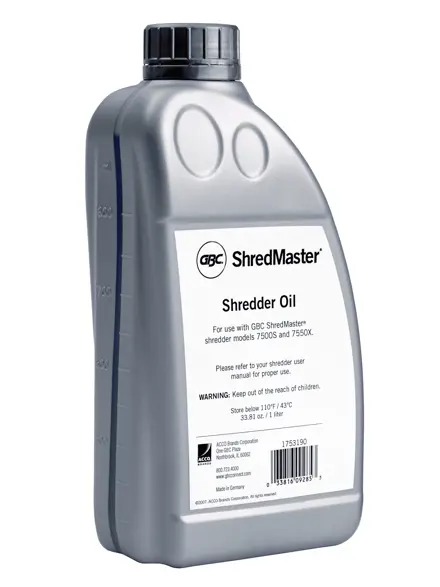 Olje til makuleringsmaskiner Rexel 1 liter for maskiner med auto olje funksjon