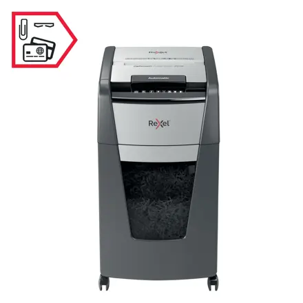 Rexel Optimum AutoFeed+ 225X Automatic Cross Cut Paper Shredder P4
