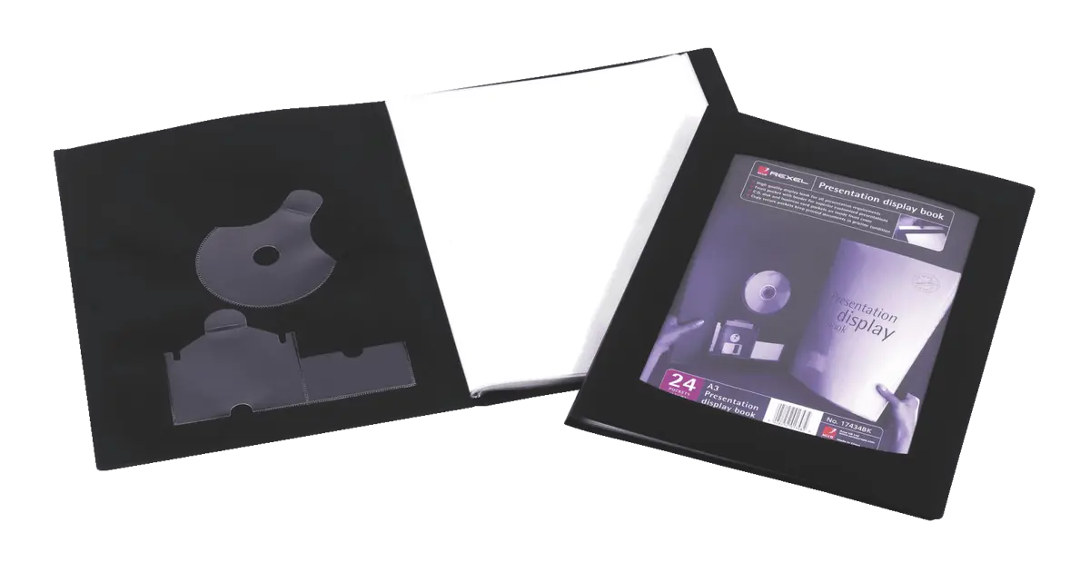 Rexel Presentation Display Book A3 Size 24Pckt REXEL