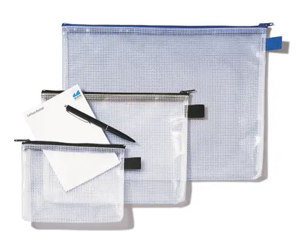 Rexel Mesh Bag With Black Zip A5