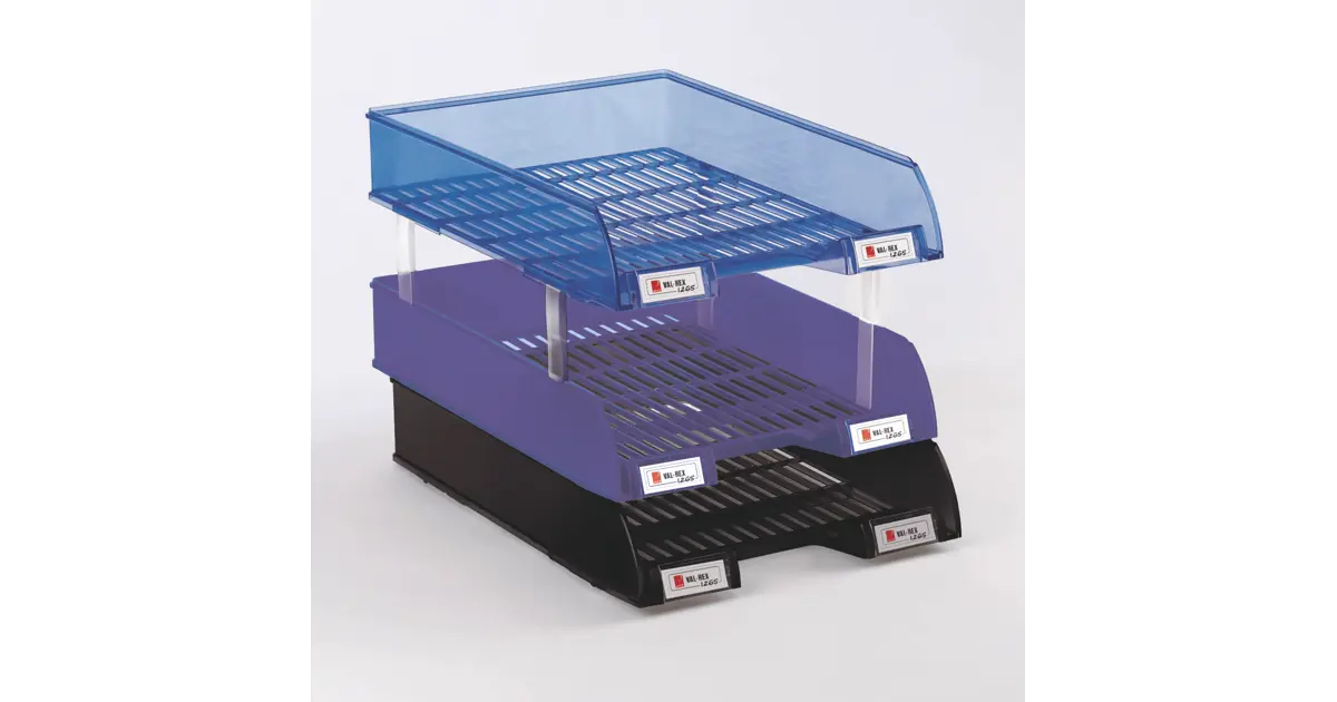 Vaschetta Portadocumenti Valrex - Antiurto, Impilabile E Graffiti Resistenti