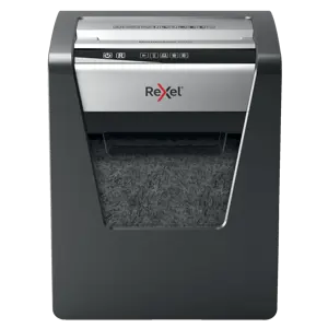 Distrugator documente manual REXEL MOMENTUM X415, P4, cross-cut (confeti), 15 coli, cos 23l