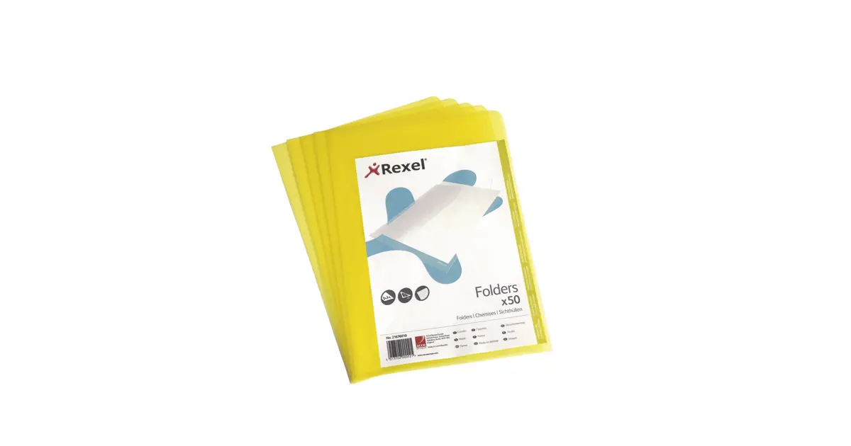 Rexel Seethrough Folder A4 PP 50 pieces REXEL