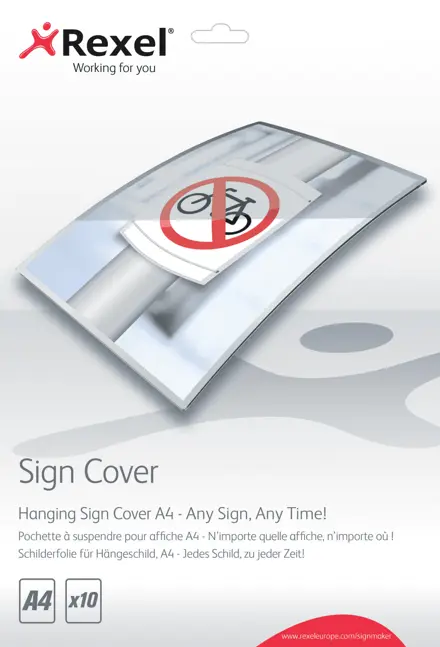 Rexel Self Adhesive Sign Covers