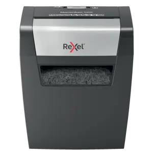 Distrugator documente manual REXEL MOMENTUM X406, P4, cross-cut (confeti), 6 coli, cos 15l