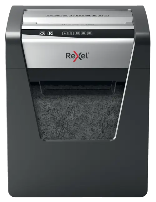 Destructeur De Documents Rexel Momentum M510 – Micro-coupe P5, 10 Feuilles, Bac 23L, Fiche Suisse, Silencieux