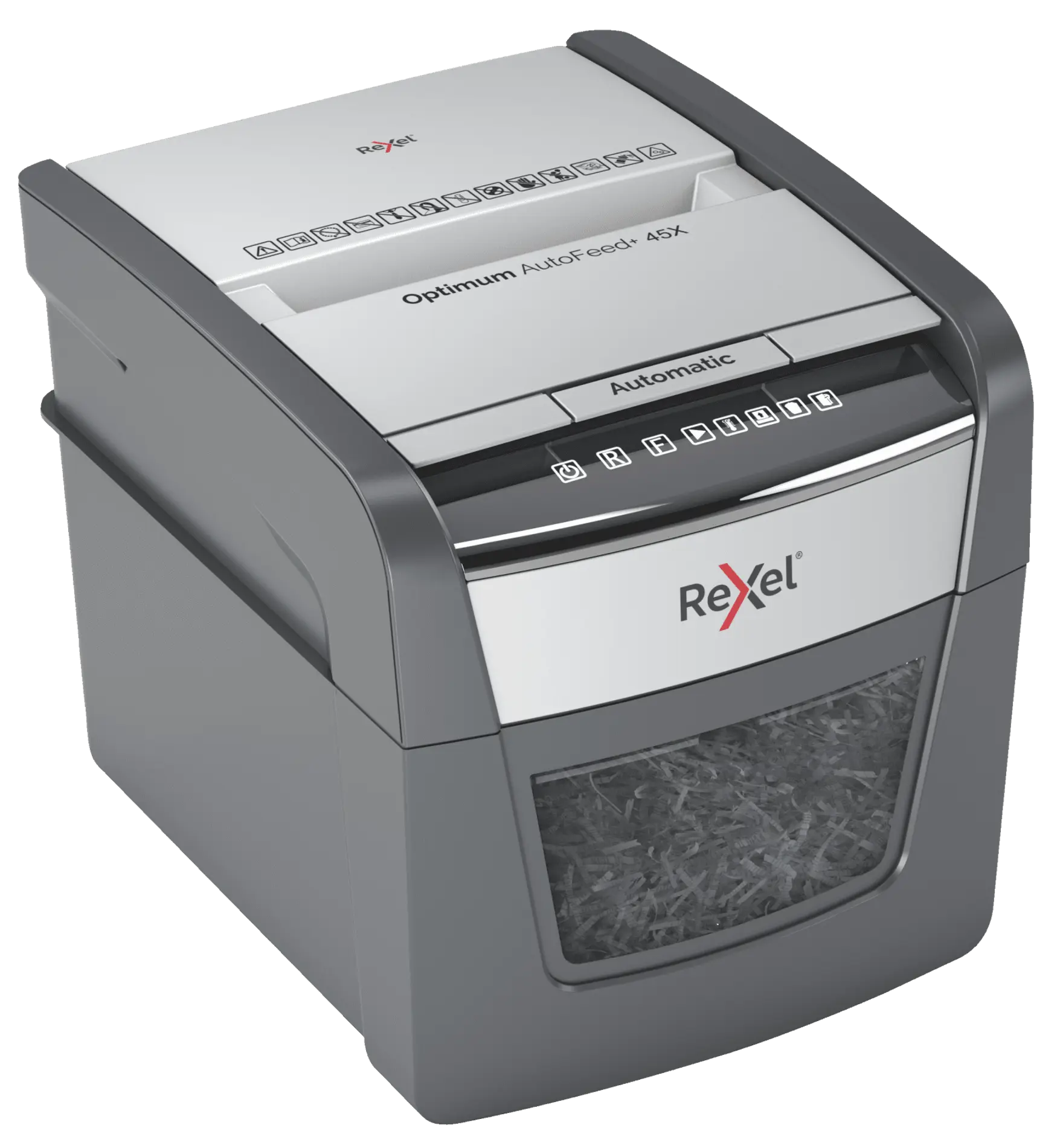 Rexel Paper Machine Rexel Optimum AutoFeed 45X Automatic Cross Cut Paper Shredder P4 | REXEL