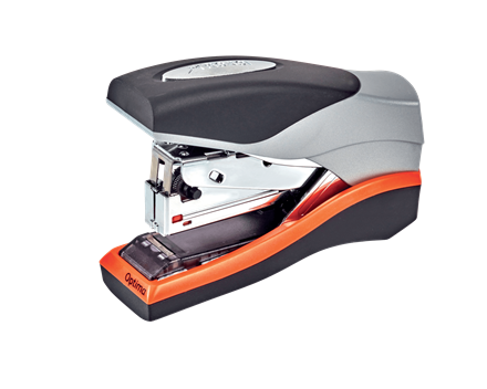 and Rexel Optima 40 Compact Low Force Stapler Flat Clinch 40 Sheet Capacity 