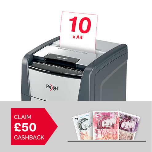 Optimum AutoFeed 300X shredder with £50 cashback